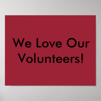 Poster de voluntário correspondente