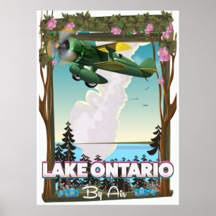 poster de voo do Lago Ontário Norte-Americano