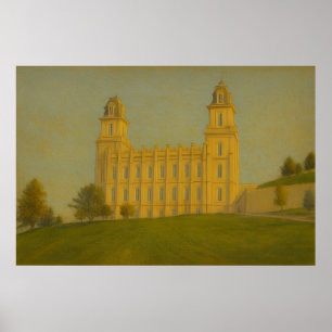 Poster de Wall Art Manti Utah Temple Painting™ LDS