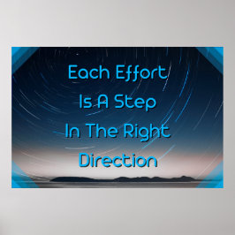 poster de Wall art Positivo "Direção direita"
