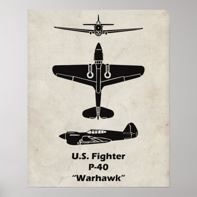 Poster de Warhawk P-40 (Frente)