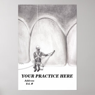 Poster de Washer do dente [modelo personalizado]