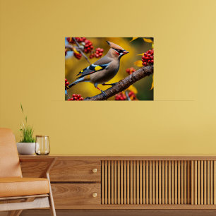 Poster de Waxwing Bohemian