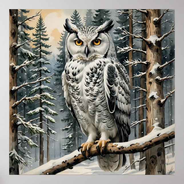 Poster de Winter Owl (Frente)