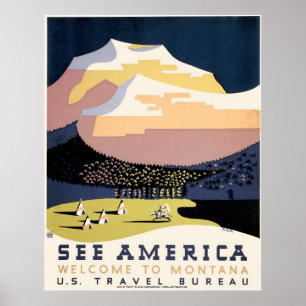 Poster de WPA para o viagem