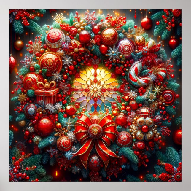 Poster de Wreath Natal (Frente)