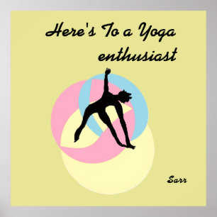 Poster de Yoga Inspirador e Consciente