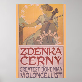 Poster de Zdenka Cerny por Alphonse Mucha