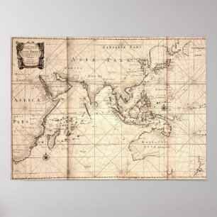 Póster De "zona de comércio Holandês Leste India Empres