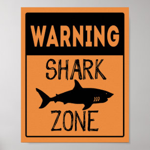 Poster de zona de tubarão