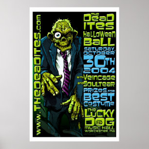 Póster Deadites Halloween Ball