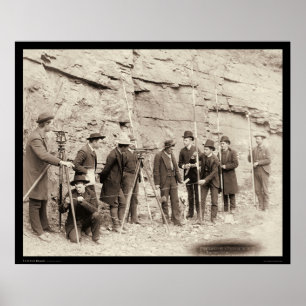 Póster Deadwood Central RR Engineer Corps SD 1888