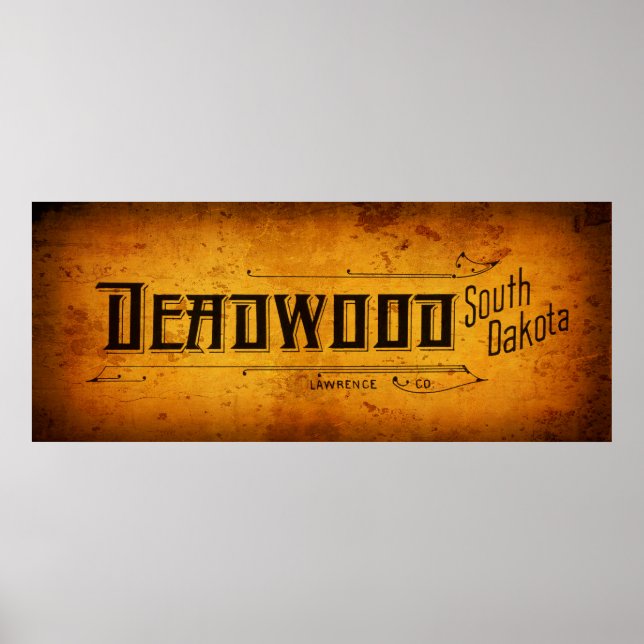 Poster DEADWOOD do Velho Oeste (Frente)