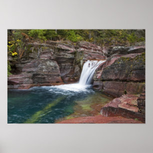 Poster Deadwood Falls em Reynolds Creek no outono
