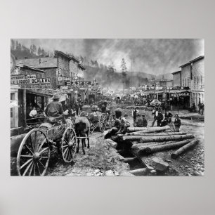 Póster DEADWOOD SUUTH DAKOTA em 1876