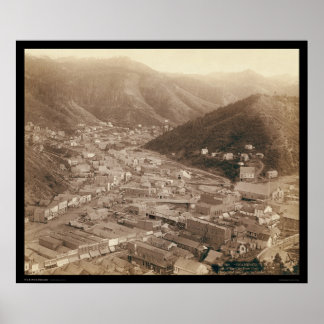 Poster Deadwood View do Monte Moriah SD 1888