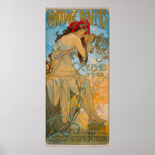 Poster Dealers de carruagem por Alphonse Mucha (1902)
