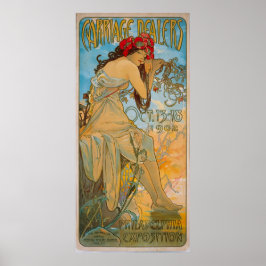 Poster Dealers de carruagem por Alphonse Mucha (1902)
