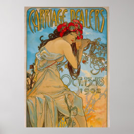 Poster Dealers de carruagem por Alphonse Mucha (1902)