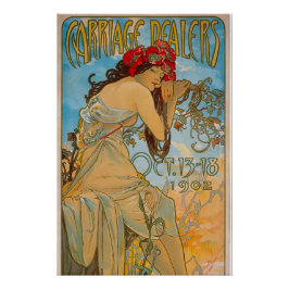 Póster Dealers de carruagem por Alphonse Mucha (1902)