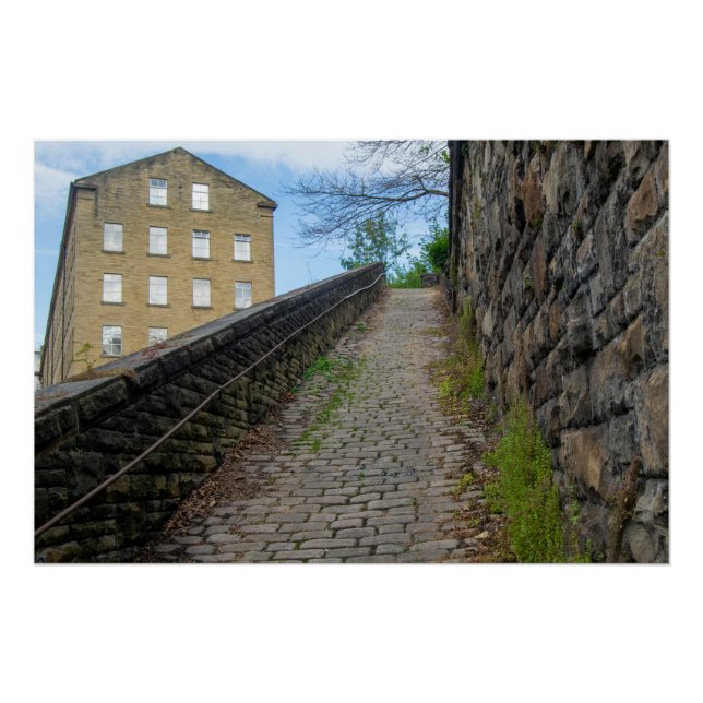 Póster Dean Clough Cobblestone Climb - O Espírito de Bran (Frente)