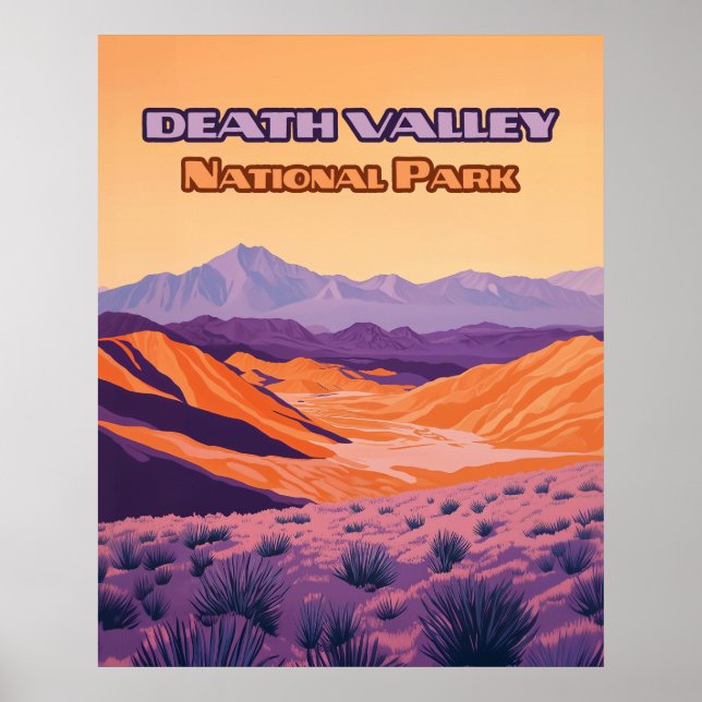 Poster Death Valley National Park California Nevada (Frente)