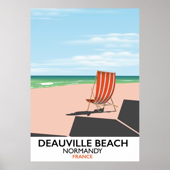 Poster Deauville Beach France poster. (Frente)