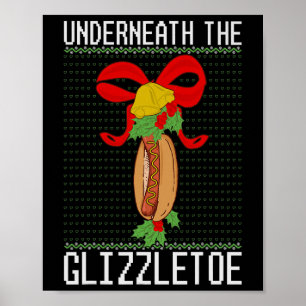 Poster Debaixo do Cachorro-Quente Glizzletoe Engraçado Fe