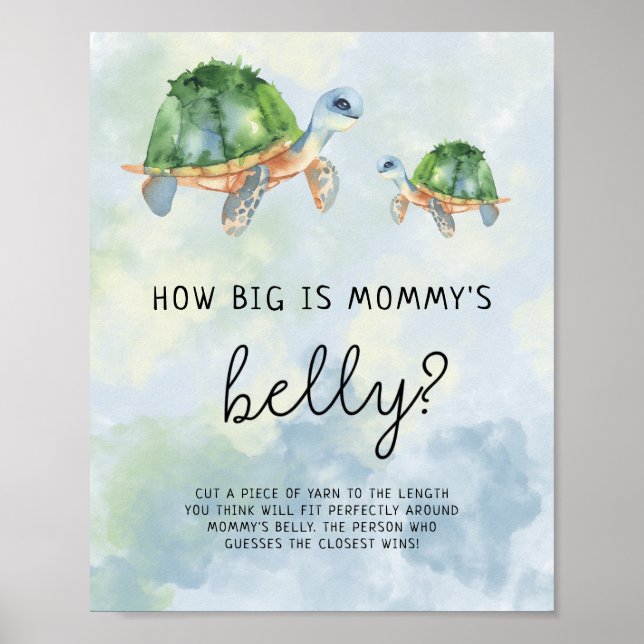Poster Debaixo do mar - Quão grande é a barriga da mamãe (Frente)