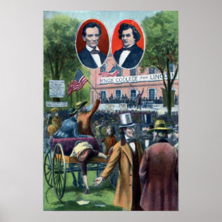 Poster Debate de Lincoln-Douglas de 1858