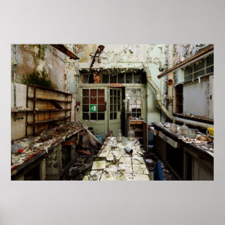 Póster Decaimento do laboratório