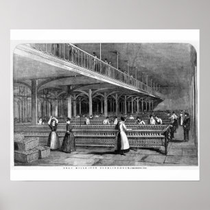 Poster Decano Moinho - a sala de duplicação, 1851 (lith