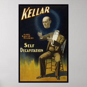 Póster Decapitação do auto de Kellar