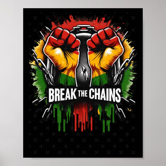 Poster Décima Junta Quebra As Cadeias História Negra (Frente)