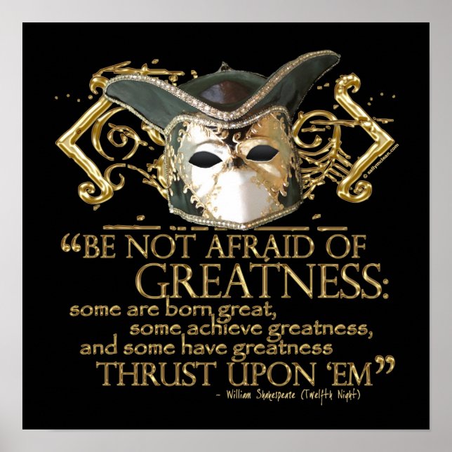 Póster Décima Segunda Citação Noturna (Versão Dourada) (Frente)