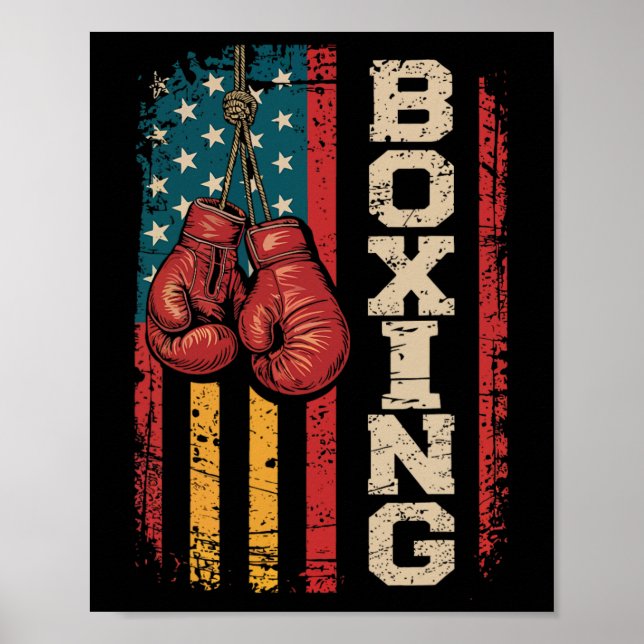 Poster Décima Sétima Bandeira Americana Boxing 19 De Junh (Frente)