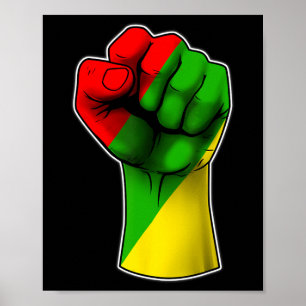 Poster Décima Sétima Celebra da Libertação Afro-Americana