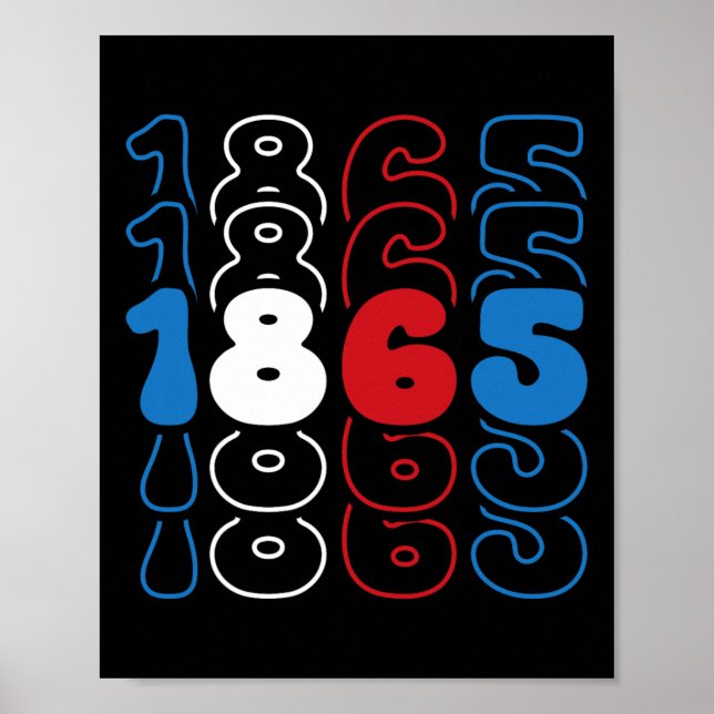 Poster Décima Sétima Cores de Sinalizador Azul Branco Ver (Frente)