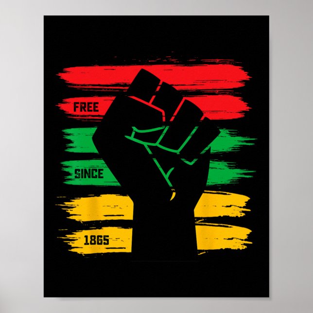 Poster Décima Sétima Liberdade Desde 1865 História Negra  (Frente)