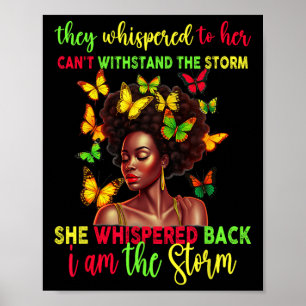 Poster Décima Sétima Melanina Menina Negra Negra