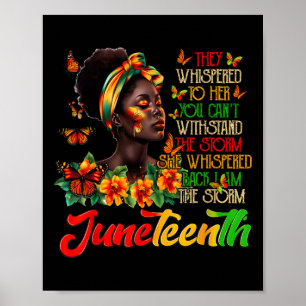 Poster Décima Sétima Negra Afro-Americana