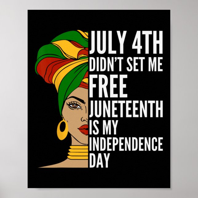 Poster Décimo De Junho É Meu Dia Da Independência 1865 Me (Frente)