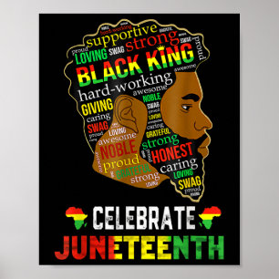 Poster Décimo De Junho É Meu Dia De Independência Rei Neg