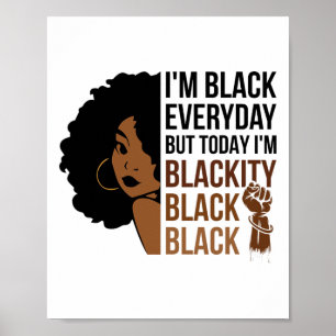 Poster Décimo de Junho sou negra negra afro africana A