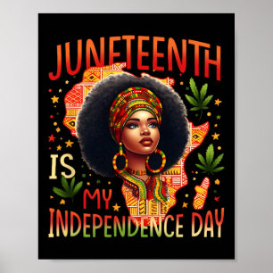 Poster Décimo Junho é o Dia da Independência História Neg