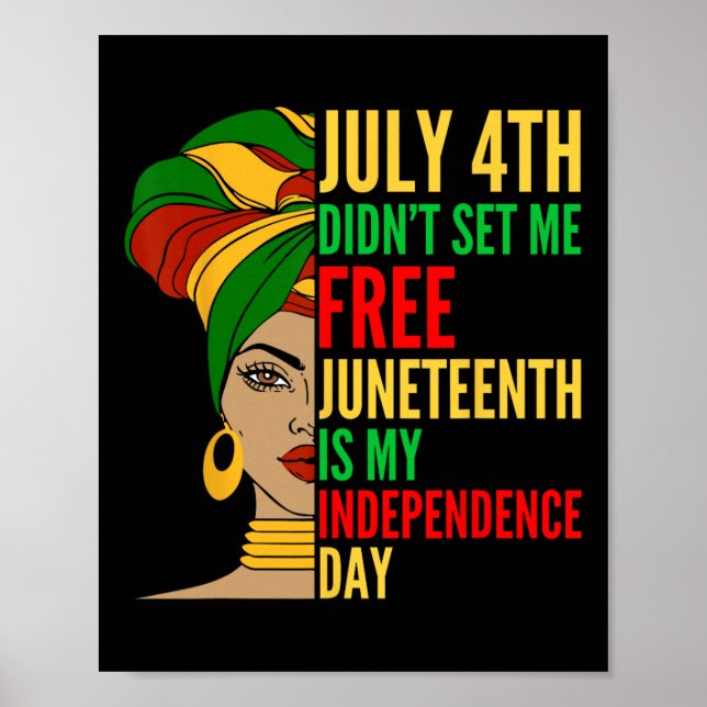 Poster Décimo Junho É O Meu Dia Da Independência História (Frente)