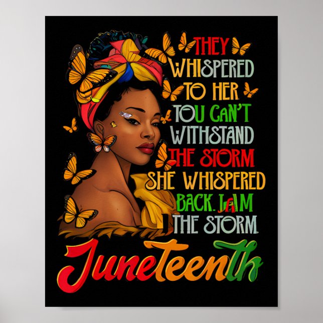 Poster Décimo Junho Eu Sou A Tempestade Mulheres Negras H (Frente)