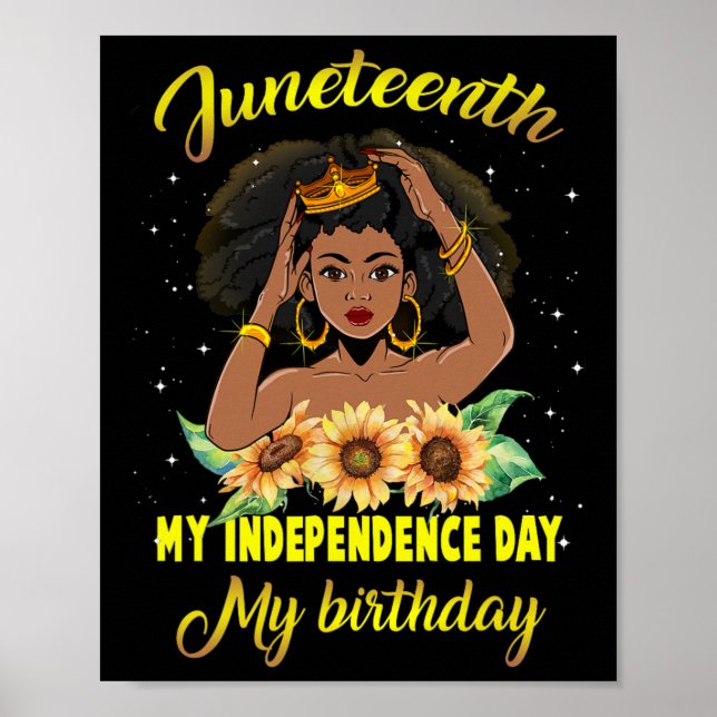 Poster Décimo Junto Dia da Independência Meu Aniversário  (Frente)