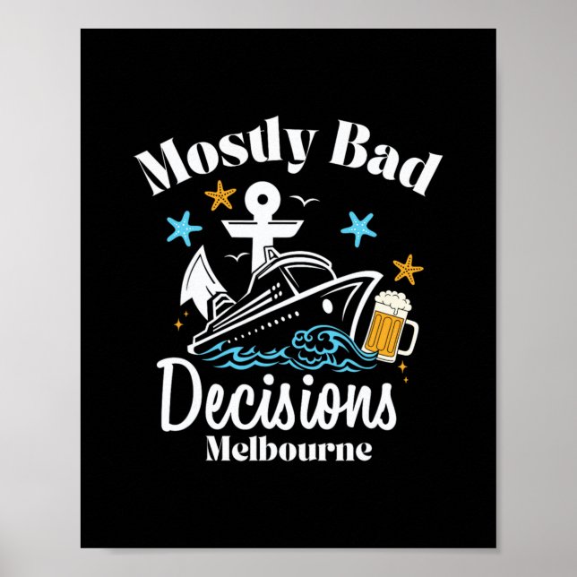 Poster Decisões Principalmente D Melbourne Spring Break  (Frente)