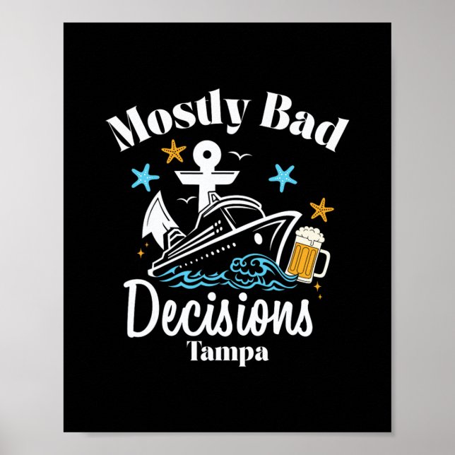 Poster Decisões Principalmente D Tampa Spring Break (Frente)